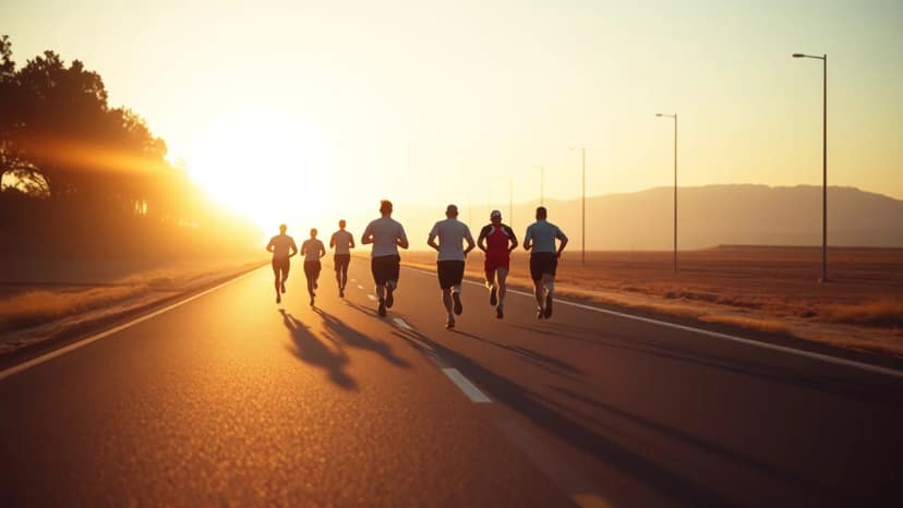 34th Egyptian Marathon: running race at Luxor, Egypt