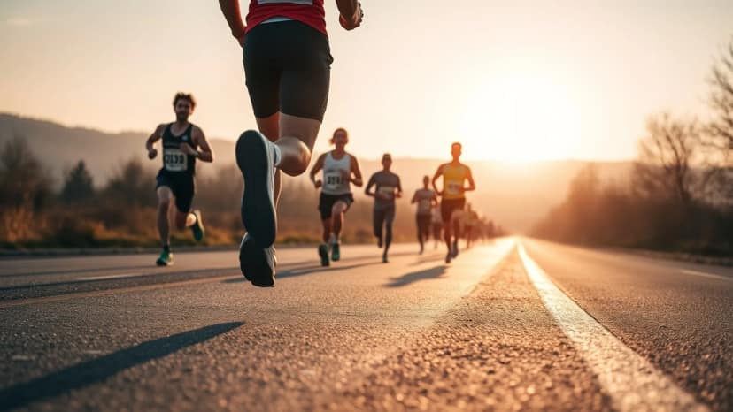 40th Powerade Belgrade Marathon: running race at Stari Grad Urban Municipality, Serbia