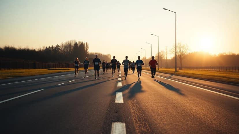 ADAC Marathon Hannover: running race at Hanover, Germany