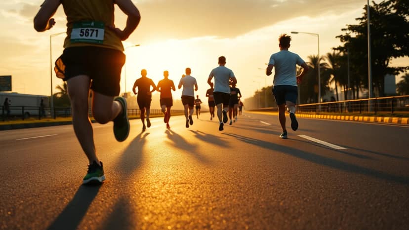 Bangsaen21: running race at Bangkok, Thailand