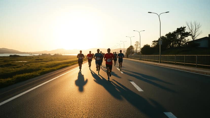 Beppu-Oita Mainichi Marathon: running race at Beppu, Japan