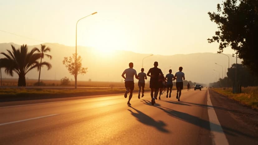 Borobudur Marathon: running race at Magelang, Indonesia