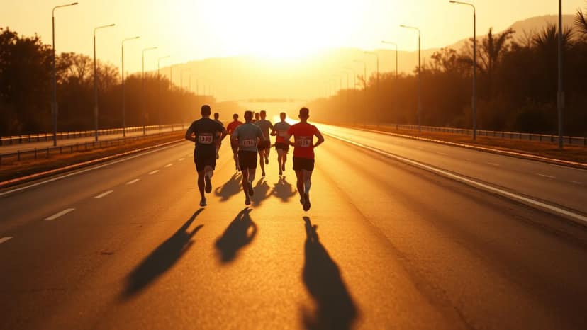 C&D Xiamen Marathon: running race at Siming District, China