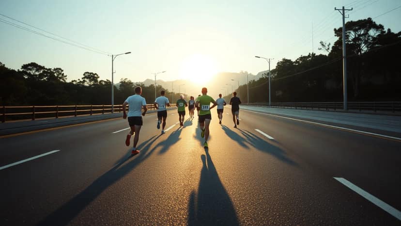 China Coast Marathon and Half Marathon: running race at Hong Kong, Hong Kong