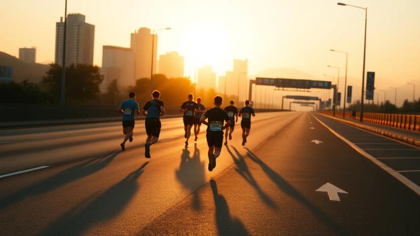 EVA Air Marathon: running race at Taipei, Taiwan