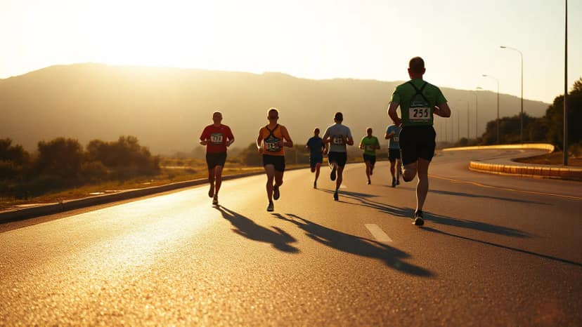 French Riviera Marathon Nice-Cannes: running race at Nice, France