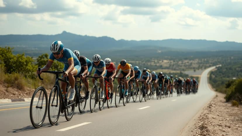 GFNY Cozumel: cycling race at Cozumel Is Quintana Roo, Mexico