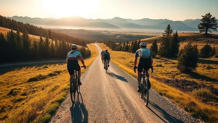 Ghost of the Gravel: cycling race at Water Valley Alberta, Canada