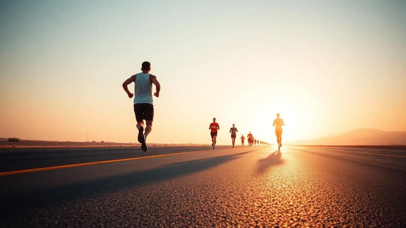 Gulf Bank 642 Marathon: running race at Al Abaireq - Al Anaem - Al Laiyah, Kuwait
