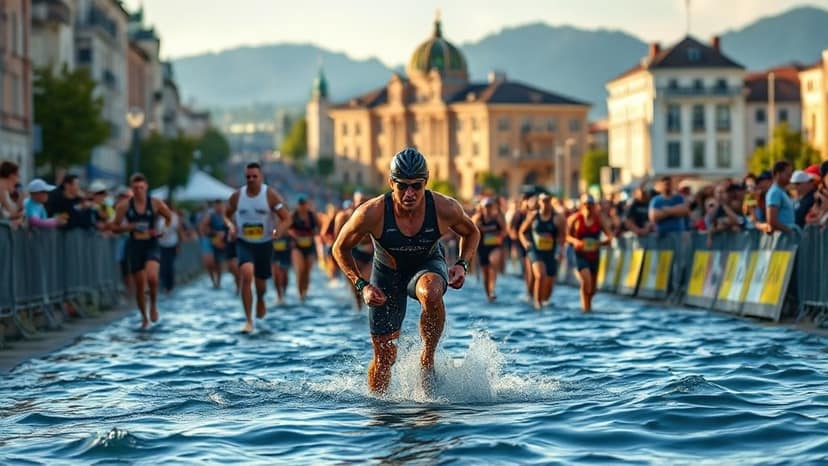 IRONMAN Switzerland: triathlon race at Rapperswil-Jona, Switzerland