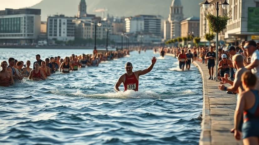IRONMAN Swansea: triathlon race at Swansea Bay, United Kingdom
