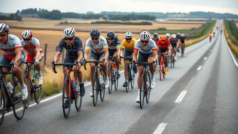 Katwijk Fietst: cycling race at Katwijk, Netherlands