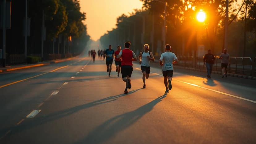 Khon Kaen International Marathon: running race at Khon Kaen City Municipality, Thailand