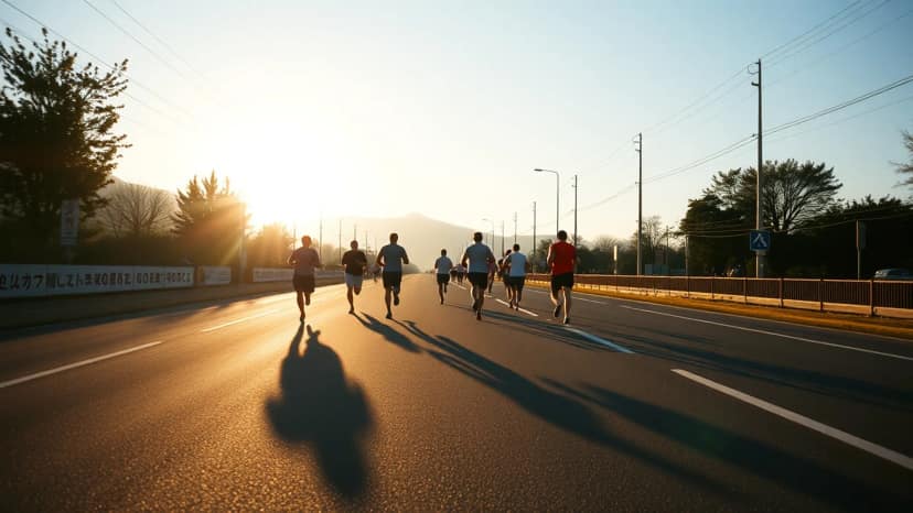 Kitakyushu Marathon: running race at Kitakyushu, Japan
