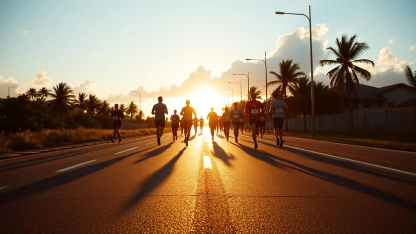 KLM Aruba Marathon (& 21.1K, 10K, 5K): running race at Oranjestad, Aruba