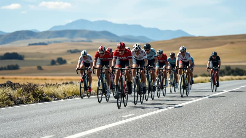 Lake Taupo Cycle Challenge: cycling race at Taupo, New Zealand
