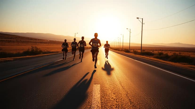 Malta Marathon: running race at Saint Paul's Bay, Malta