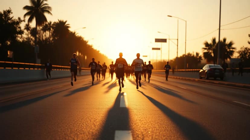 Maratón Aguascalientes: running race at Aguascalientes City, Mexico