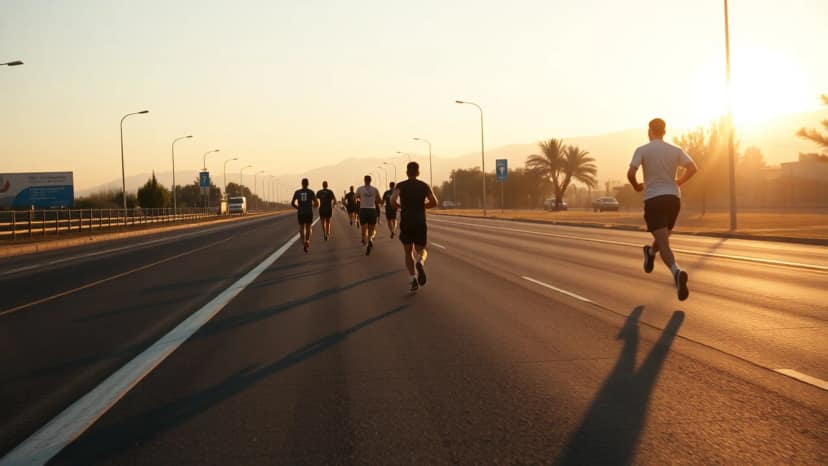 Maratón Aguascalientes: running race at Aguascalientes City, Mexico