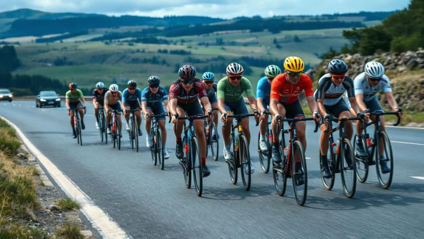 Markagram: cycling race at Oslo, Norway