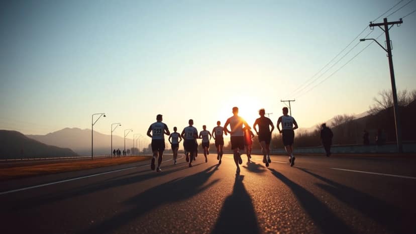 Nagano Marathon: running race at Nagano, Japan