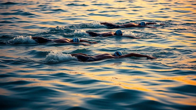 Oceanman Balkhash: swimming race at Balkhash, Kazakhstan
