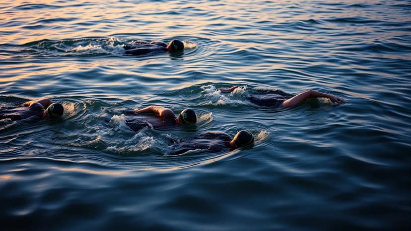 Oceanman Córdoba: swimming race at Córdoba, Argentina