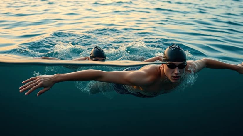 Oceanman Costa Azahar: swimming race at Benicàssim, Spain