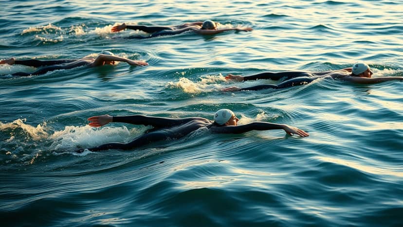 Oceanman Curaçao: swimming race at Willemstad, Curaçao