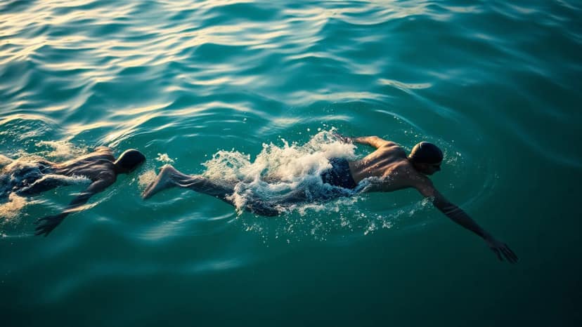 Oceanman El Gouna: swimming race at El Gouna, Egypt