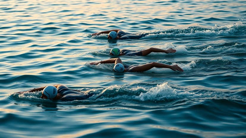 Oceanman Kota Kinabalu: swimming race at Kota Kinabalu, Malaysia