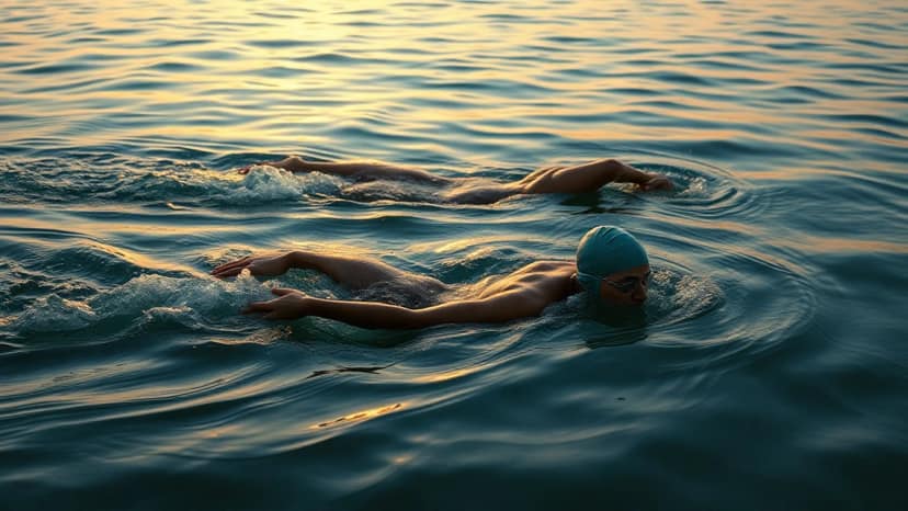 Oceanman Krabi: swimming race at Krabi, Thailand