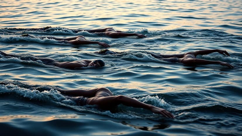 Oceanman Kyiv: swimming race at Kyiv, Ukraine