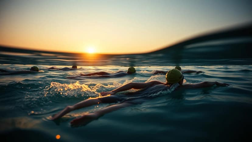 Oceanman Penghu: swimming race at Penghu, Taiwan