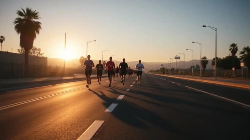 Panama International Marathon: running race at Las Mañanitas, Panama