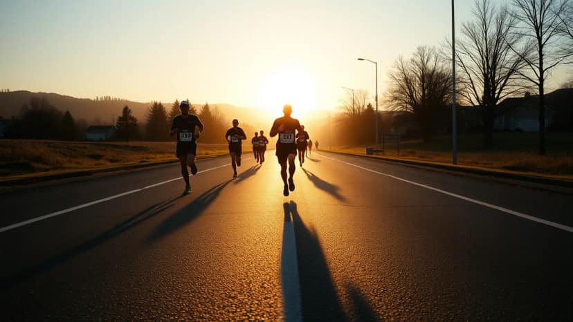 Royal Victoria Marathon: running race at Victoria, Canada