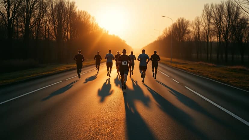Siberian International Marathon: running race at Omsk, Russia