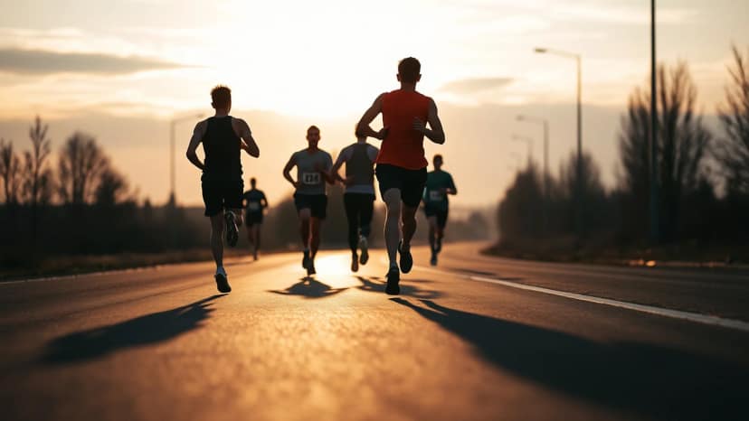 Siberian International Marathon: running race at Omsk, Russia