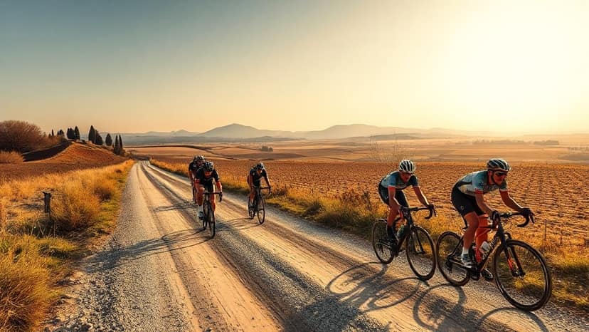 Strade Bianche 2026: cycling race at Siena, Italy