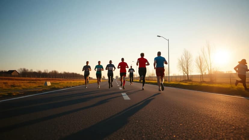 Tartu City Marathon: running race at Tartu linn, Estonia