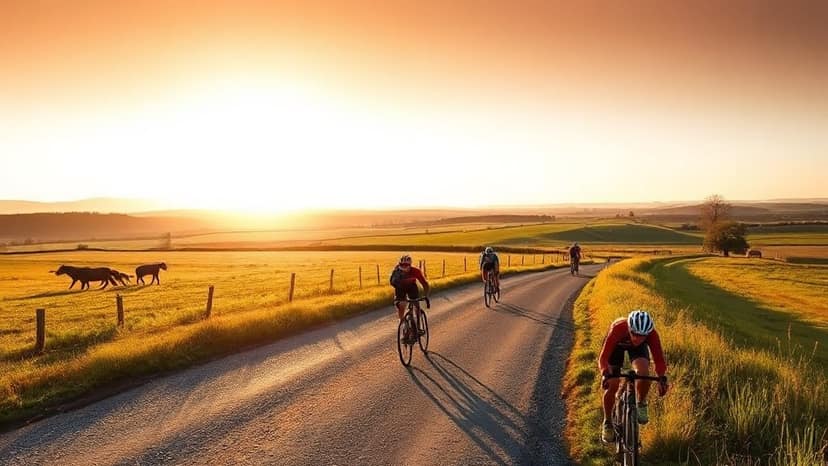 The River Gravel: cycling race at Bouillon, Belgium