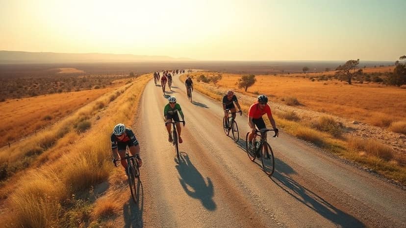 Tour de Gap: cycling race at Buffalo Gap Texas, United States