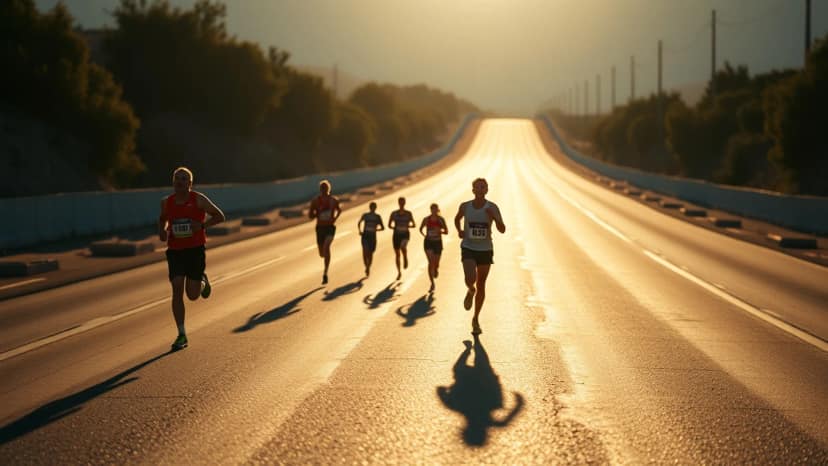 TUI Rhodes Marathon: running race at Municipal Unit of Rhodes, Greece