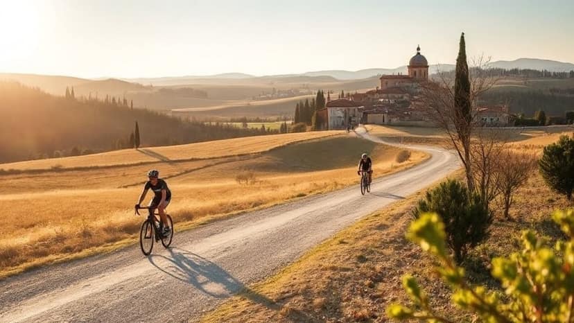 Val d'Orcia Gravel: cycling race at Castiglione D'Orcia, Italy