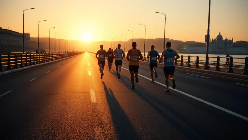 Venicemarathon: running race at Venice, Italy