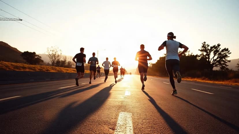 Volcano Marathon: running race at Santiago, Chile