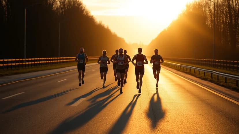 Volksbank-Münster-Marathon: running race at Münster, Germany