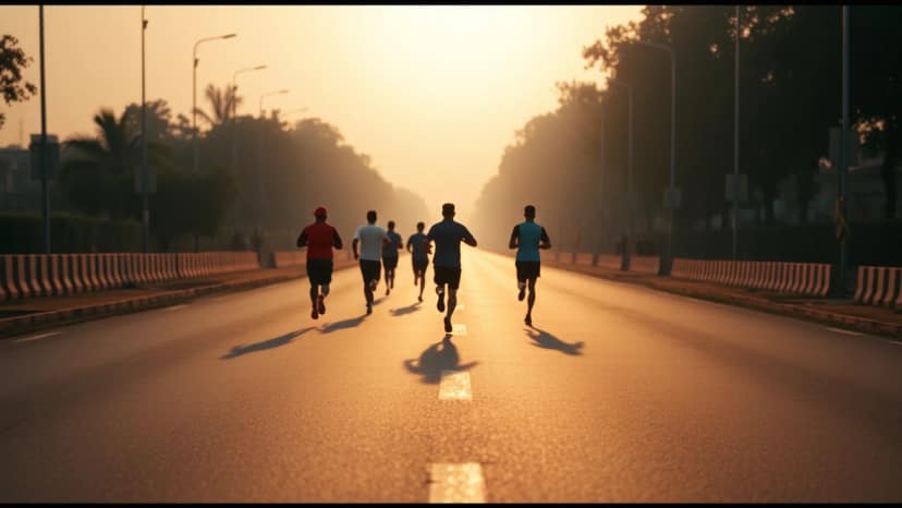 Adani Ahmedabad Marathon: running race at Ahmedabad, India