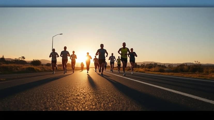 Barfoot & Thompson Auckland Marathon presented by ASICS: running race at Upper Harbour, New Zealand