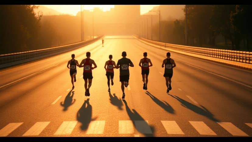 Changsha Marathon: running race at Changsha, China